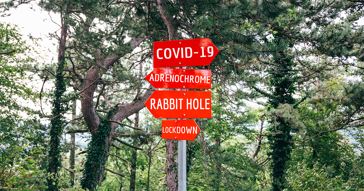 COVID sign post